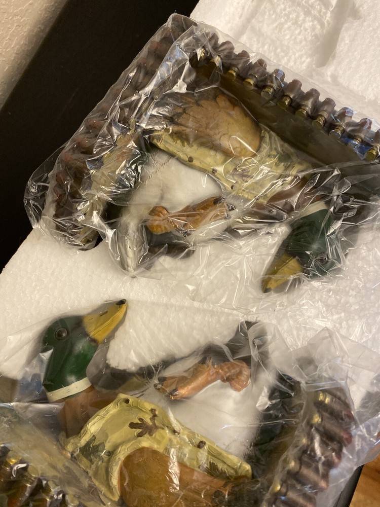 Classic Hunting Ducks Bookends Cracker Barrel New Open Box