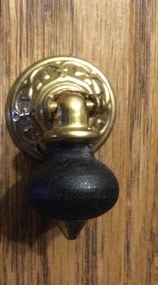 (Set Of 2) Small Vintage Looking Dresser Cabinet Knobs Pull Handle Tear Drop