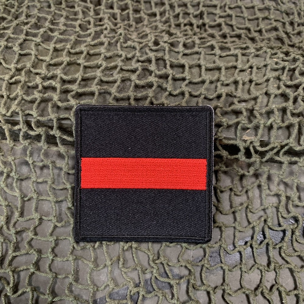 Thin Red Line Square Patch