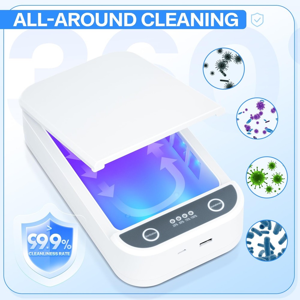 Nail Tool Sterilizer with Blue Light,Portable USB Sterilizer For Nail Tools N...