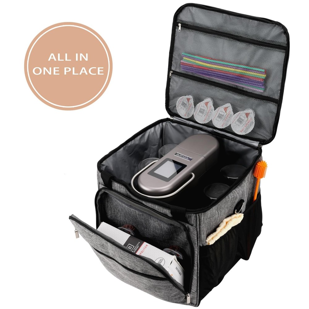 COVERQUE Carrying Case for Bartesian Cocktail Machine, Insulated gray