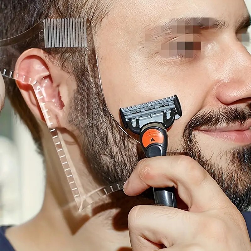 Beard Ruler, Beard Styling Tool, Beard Styling Comb, Beard Template Styling
