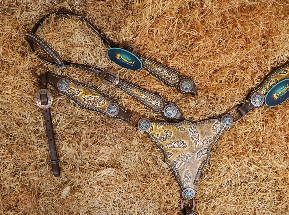 Headstall & Breast Collar Tack Set for Horse