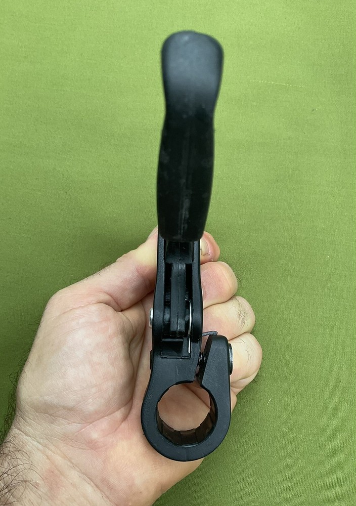 NICE RIGHT HAND BLACK 2 FINGER LINEAR LONG PULL BICYCLE BRAKE LEVER MTB HYBRID