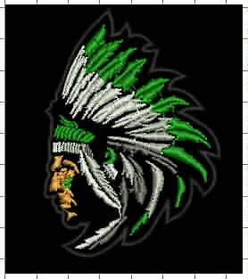 4" Chief Indian Sew-On biker patch