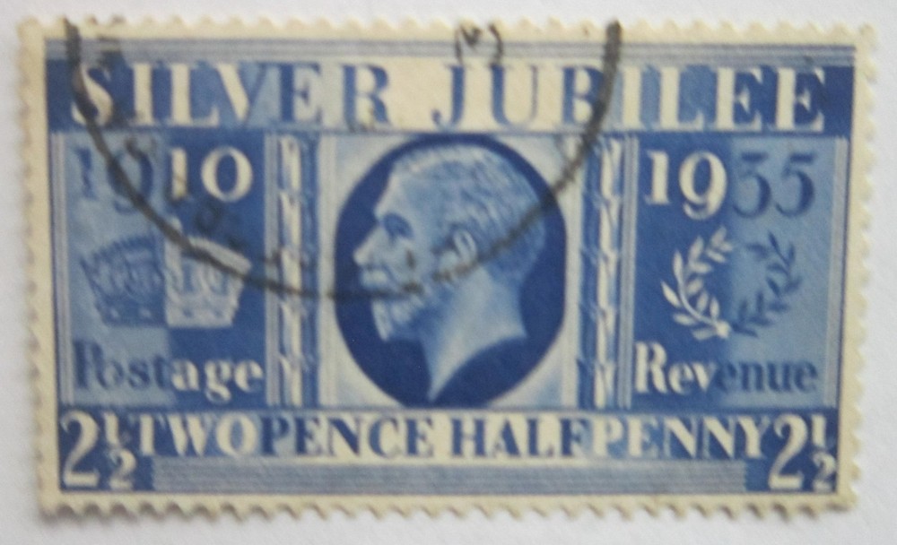 SG456 King George V SG455 2½d Blue