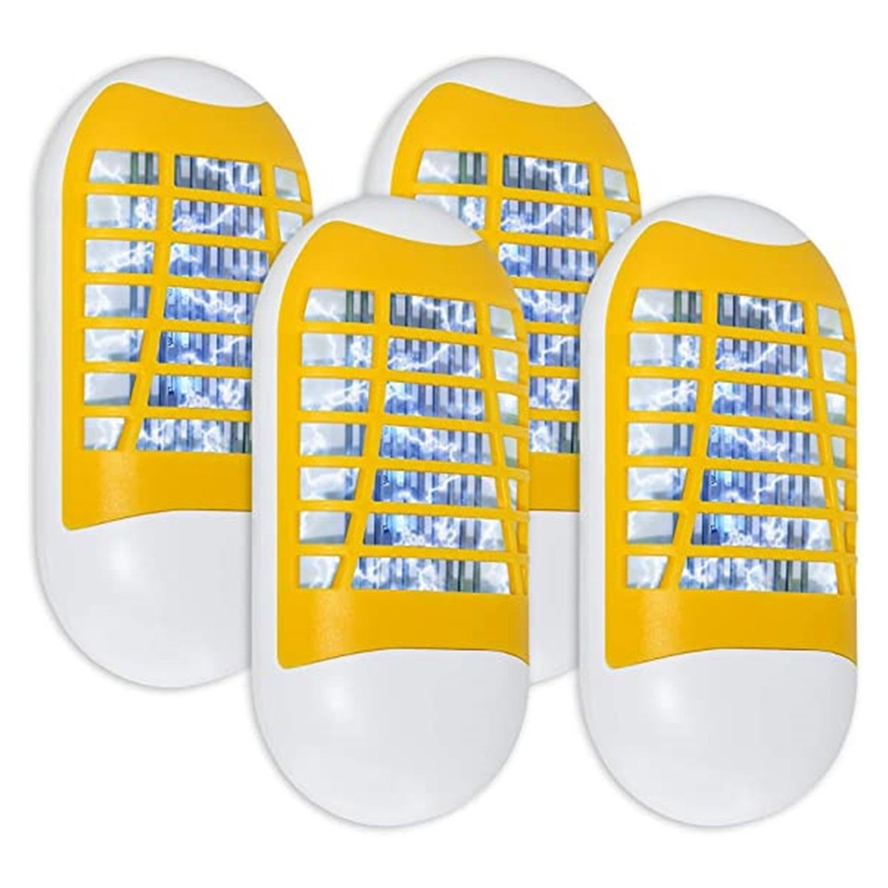 2-Pack Mosquito Zapper – Yellow/Black, High Voltage for Instant Kill