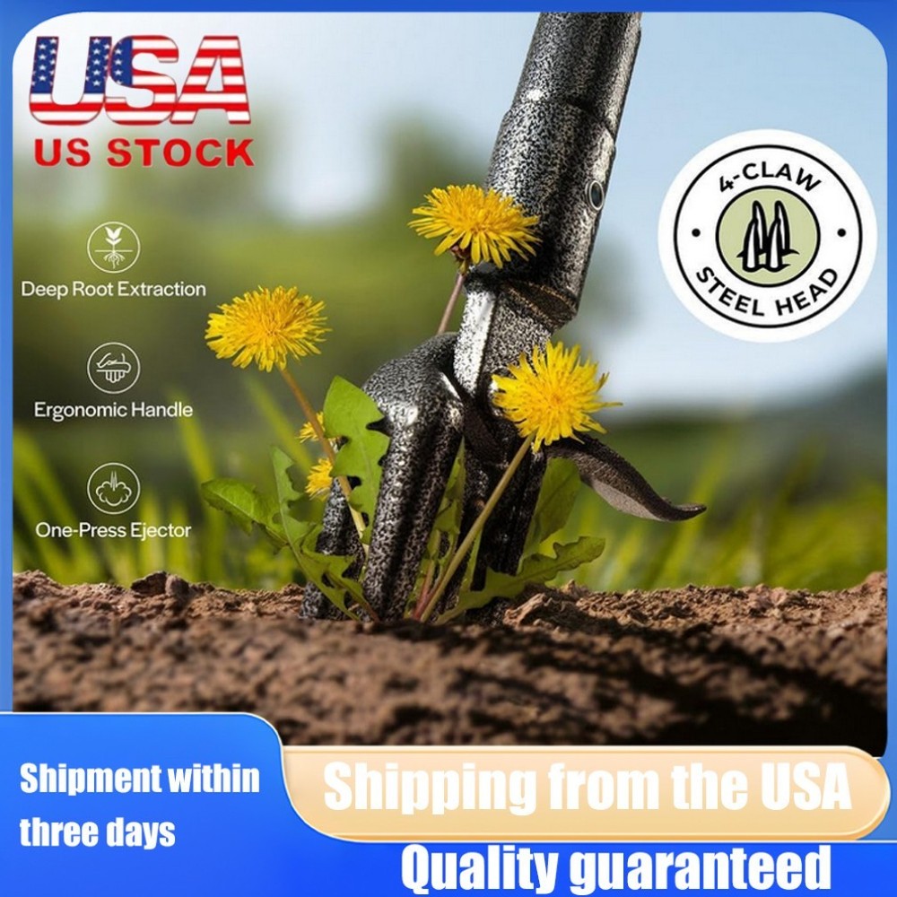 Stand Up Weed Tool Handle Claw Weeder Puller Garden Outdoor Root Remover Killer