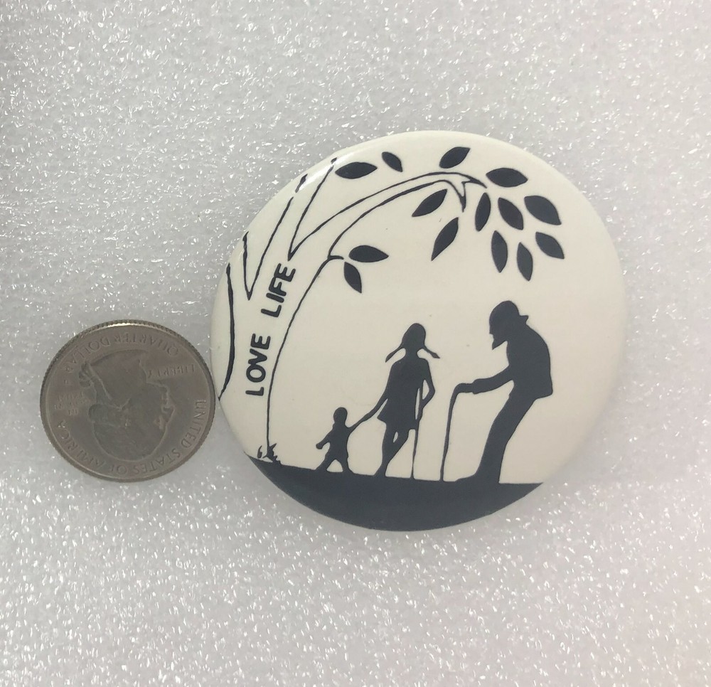 Love Life Button Pin