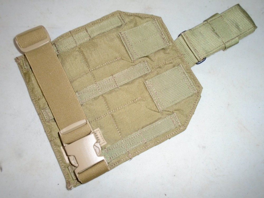 NEW Eagle Industries Molle Khaki Single Point Drop Leg Panel w/ Hip Extender