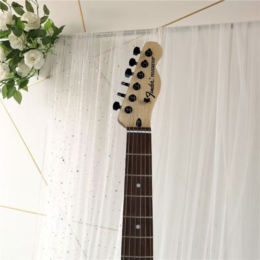 エレキギター、新品、色白黒2色、送料無料、空輸、高品質、音質優美、6弦