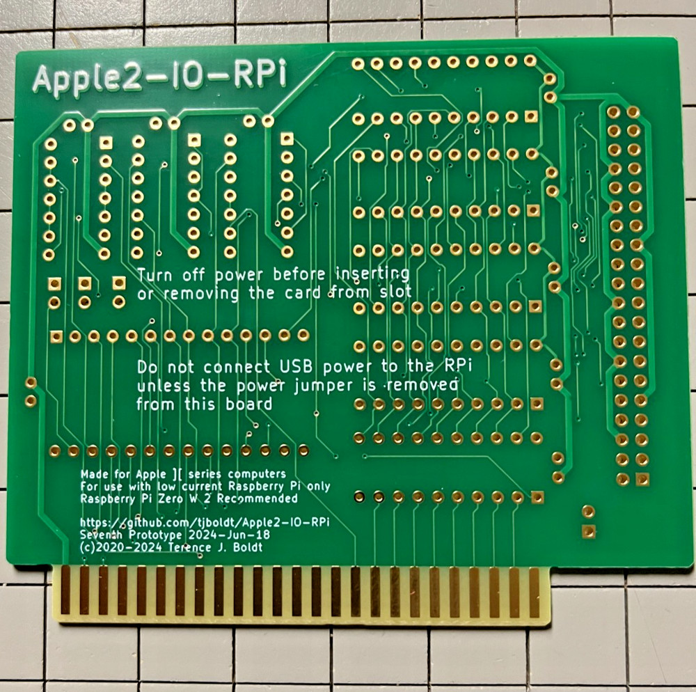 Apple2-IO-RPi Apple II Raspberry Pi Storage and Network Interface PCB