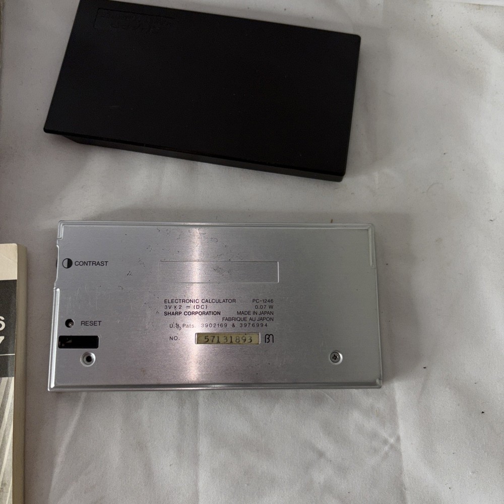 Sharp Pocket Computer PC-1246 w/ Programming Manual & Box Not Working Parts