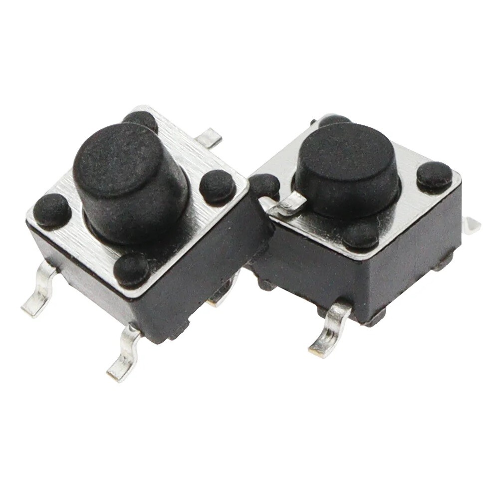 50x Tactile Reset Push Button Switch 4-Pin Momentary Micro Mini Tiny SMD 12V DC