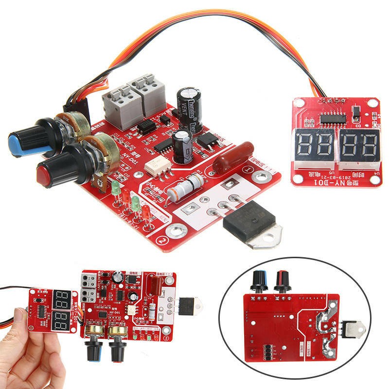 Spot Welder Control Board 40A Digital Spot Welding Time & Current Controller C#