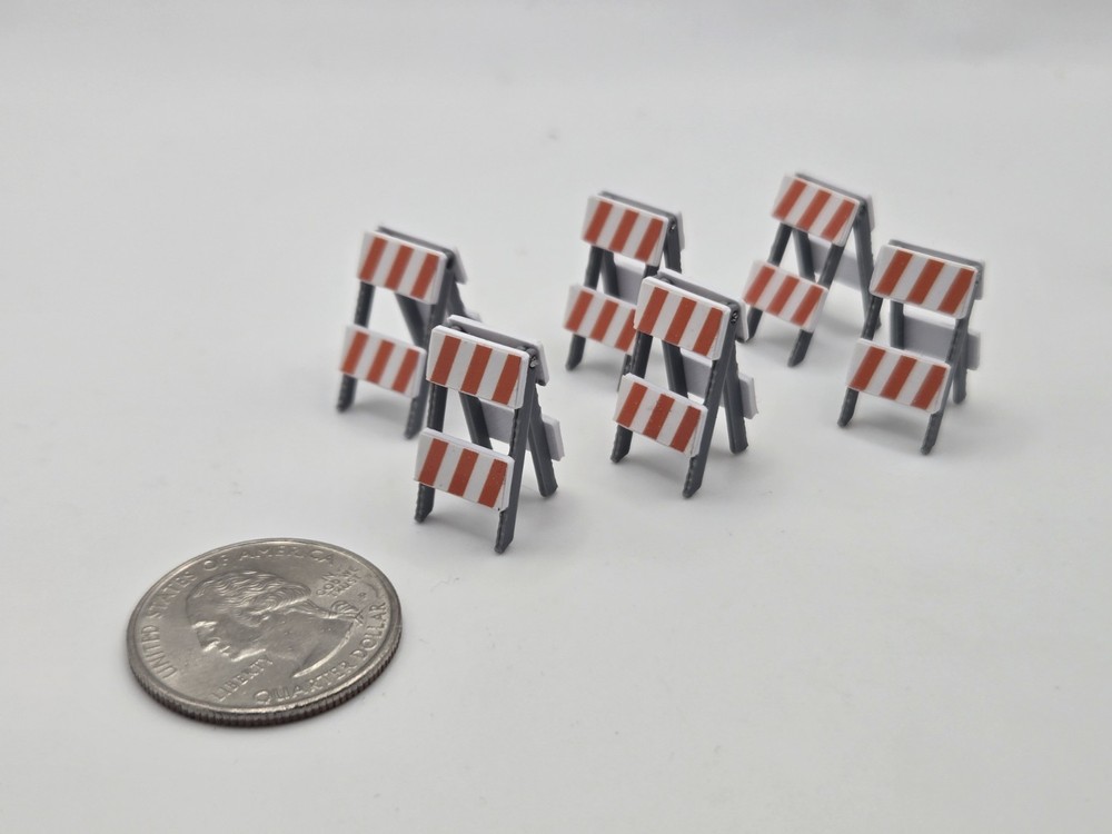 1/64 Scale Folding Type II Barricades *6 Pack*