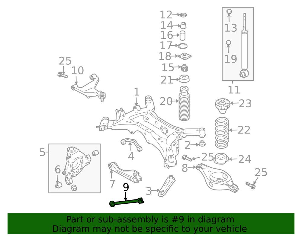 Genuine Nissan Trailing Arm 55110-CA000