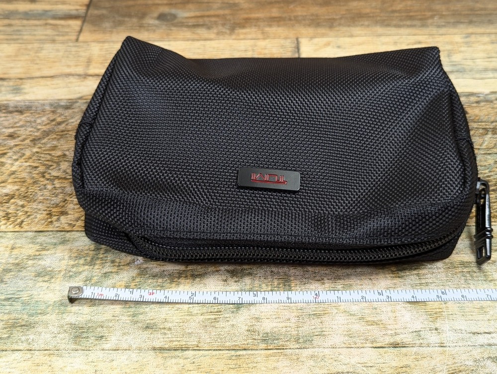 Tumi Delta Small Zippered Black Travel Case Bag
