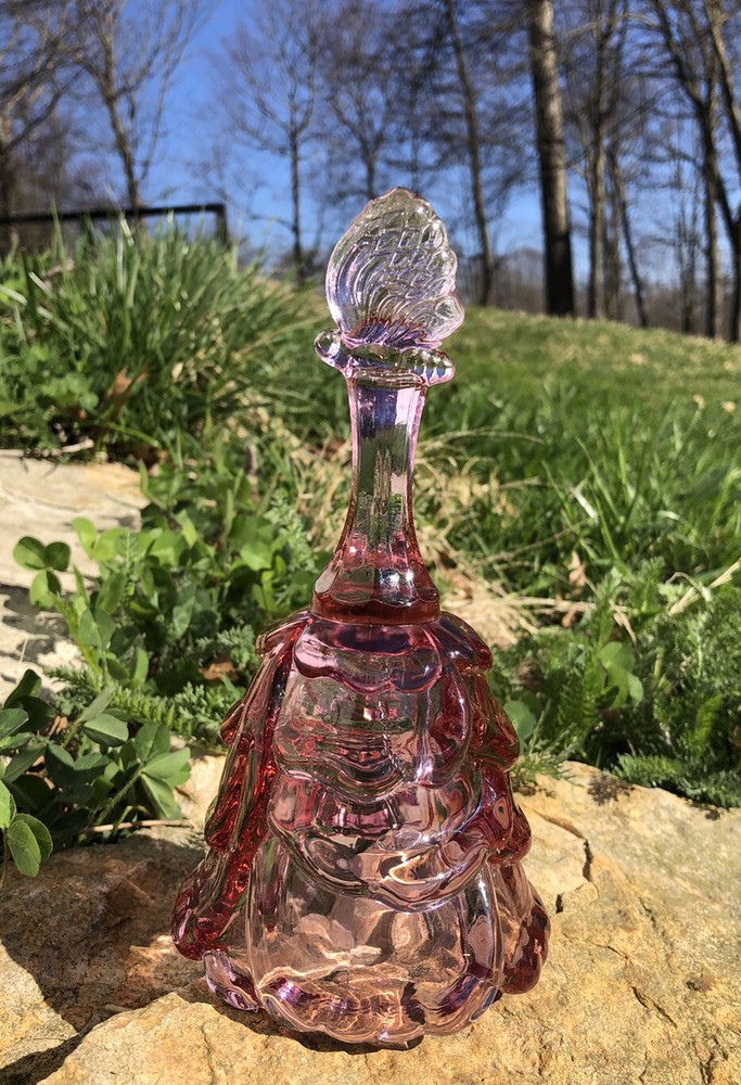 Fenton Rosy Pink Butterfly Bell