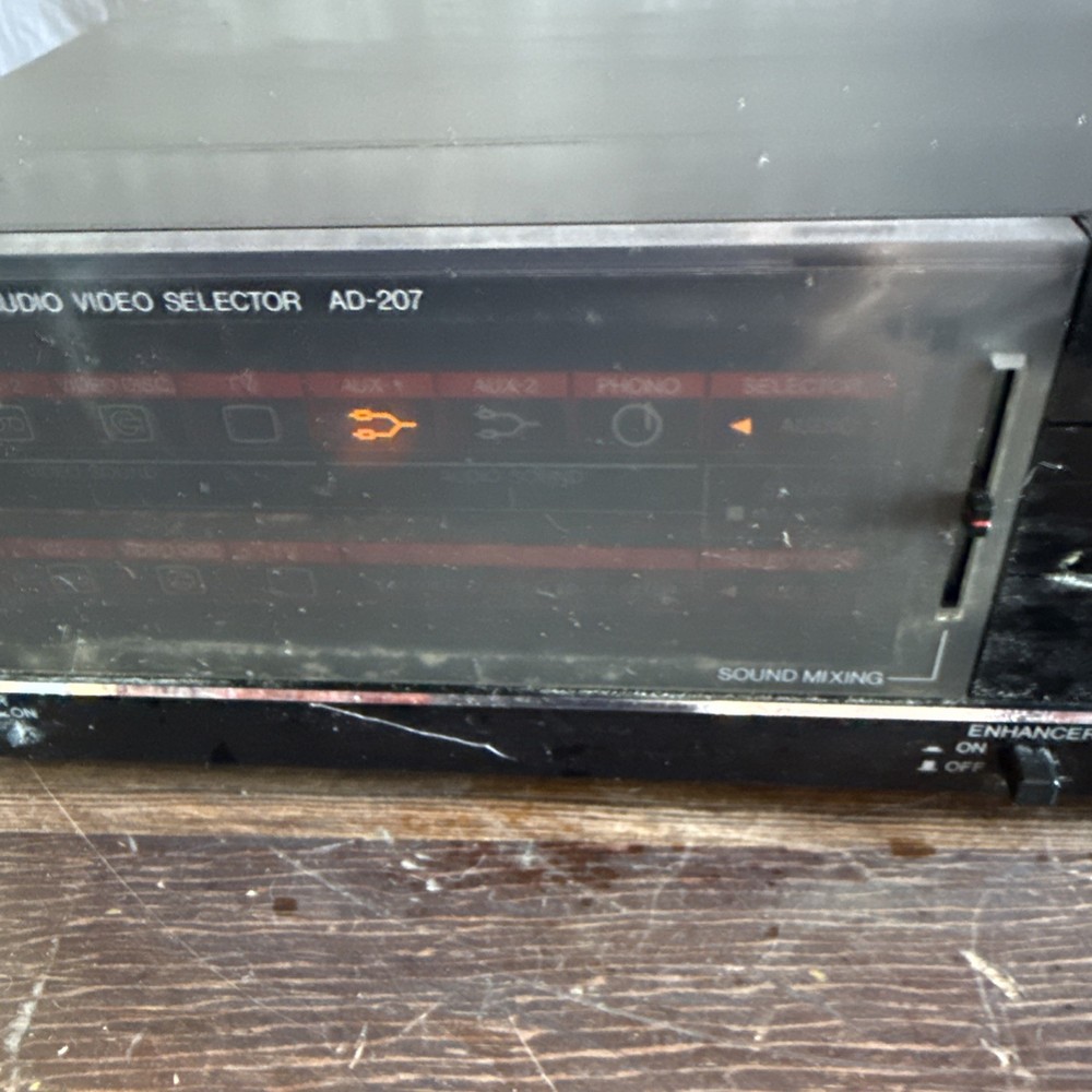 Vintage Sharp Audio Video Selector AD-207 Power Tested Only