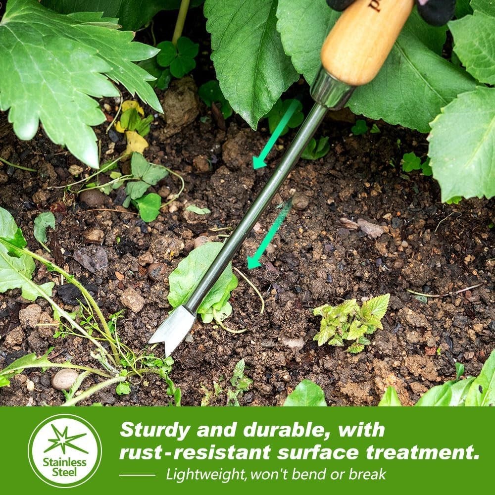 Dandelion Weeding Tool Crack Manual Hand , V-Shaped Fork Easy Weed Removal & ...