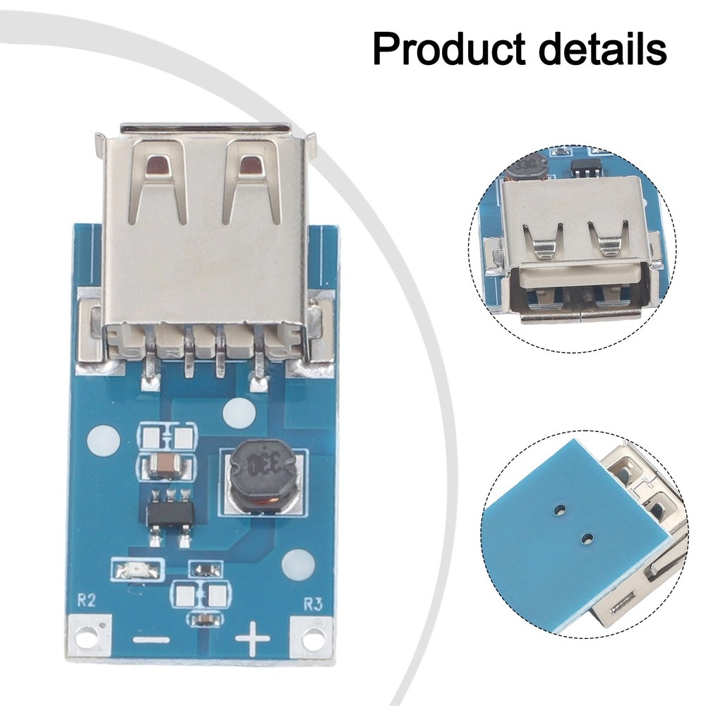 DC-DC Boost Module 0.9V to 5V Step-Up Circuit Board for USB Power Supply