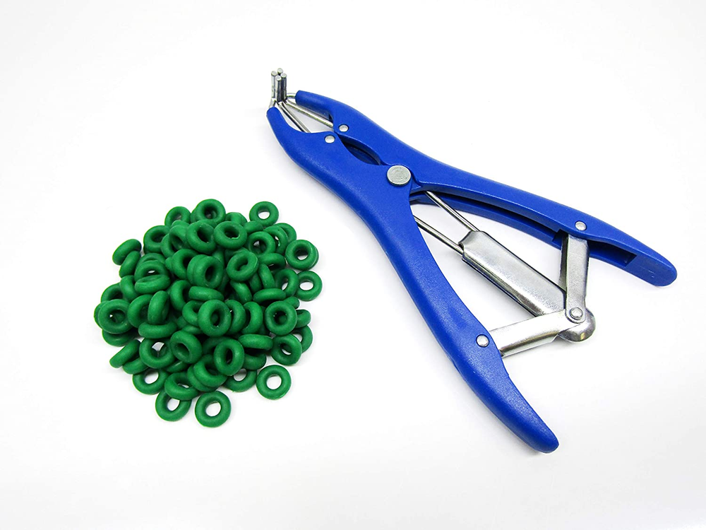 Elastrator Castration & Tail Docker Pliers + FREE 100 Elastic Bands