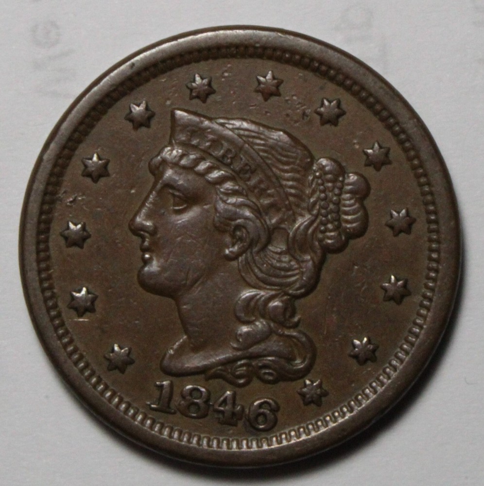 1846 Large Cent N-4 M1037