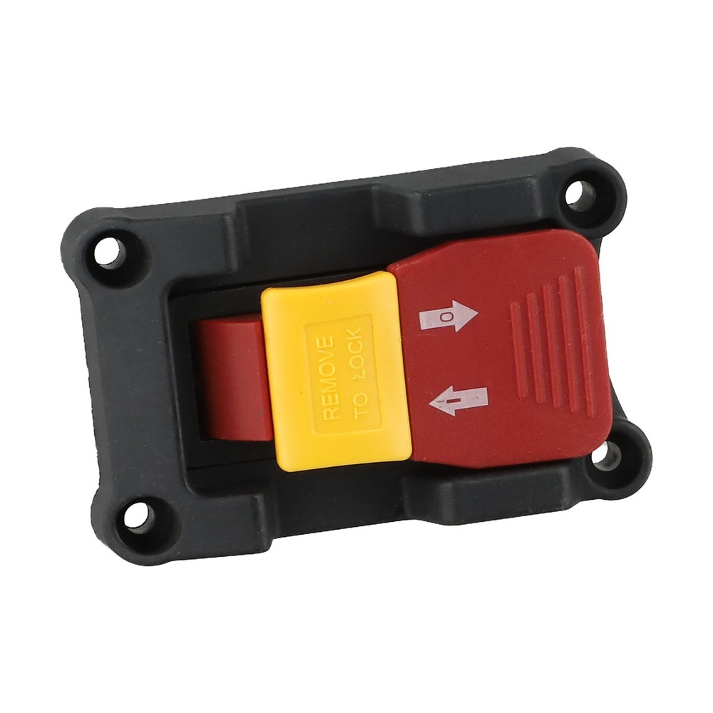 Easily Identifiable Locking Key Switch Rated at 20A for Electric Tools
