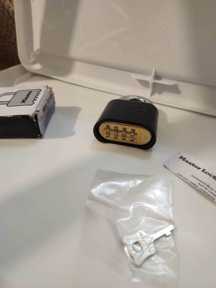 Master Lock 178BLK Combination Die-Cast Padlock - Black