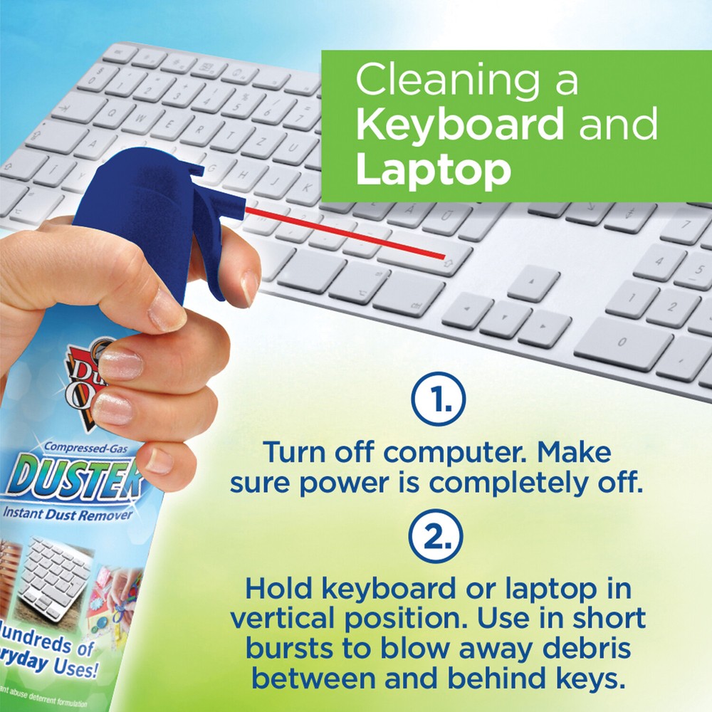 DUST-OFF RET10522 Compressed Gas Duster (2 Pack)