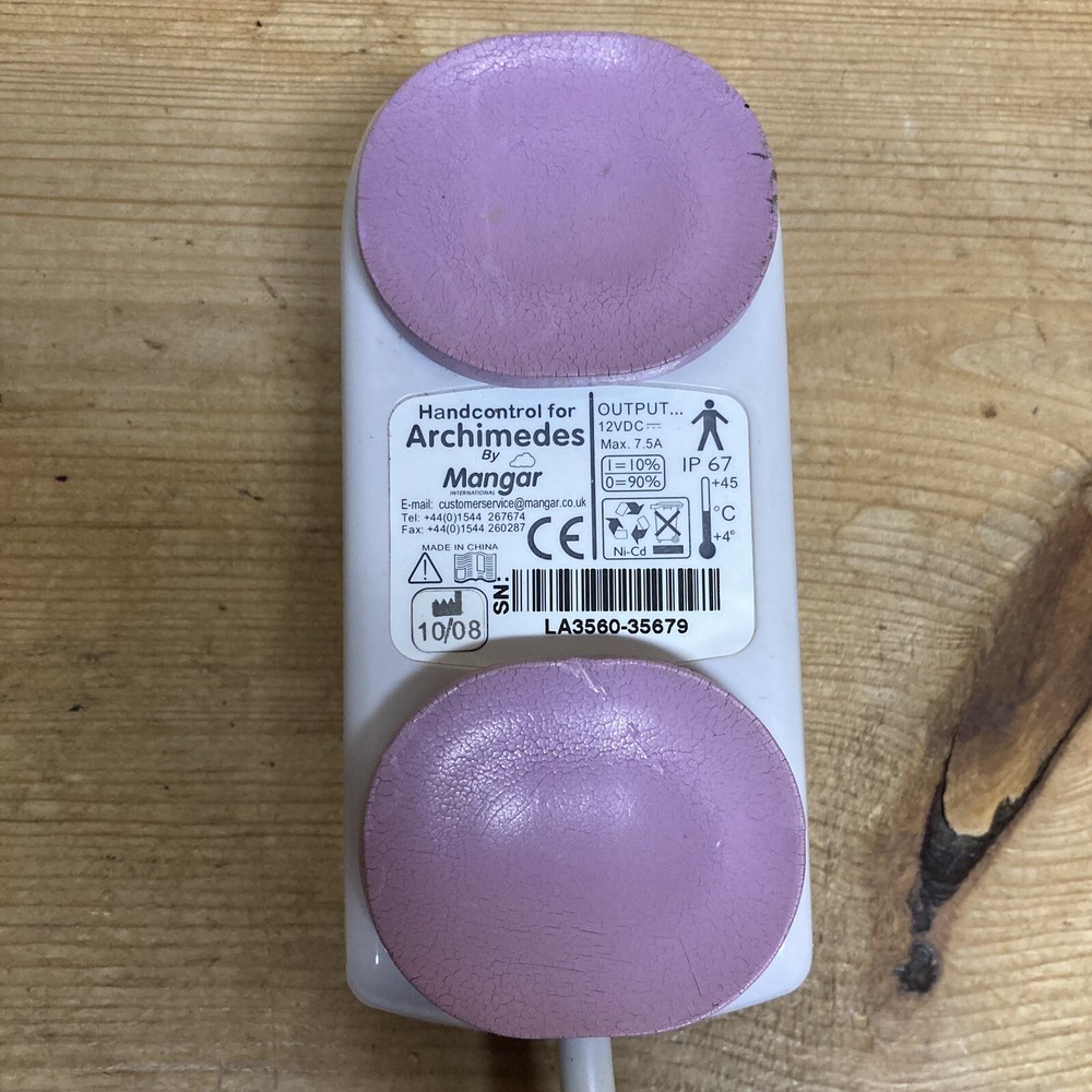 Mangar Archimedes Bath Lift Hand Control ** NO POWER ADAPTER** UNTESTED
