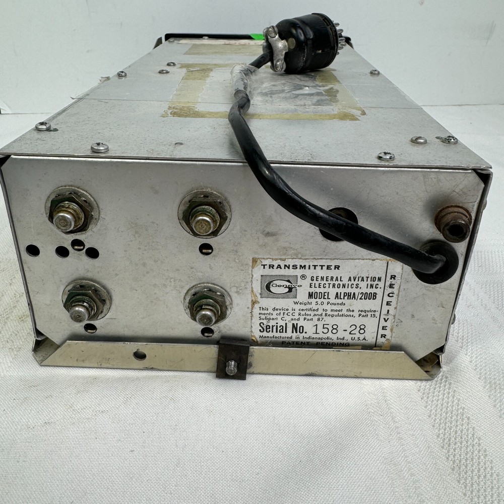 Genave Communication Transceiver Arc Cessna Alpha 200 B Untested Alpha/200B