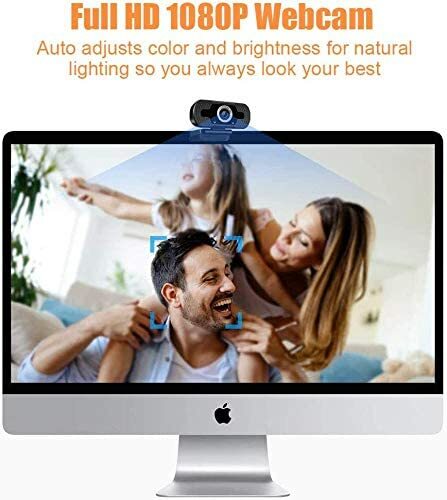 1080P Webcam, NP HD PC Webcam USB Mini Computer Camera Built-in Microphone - USB