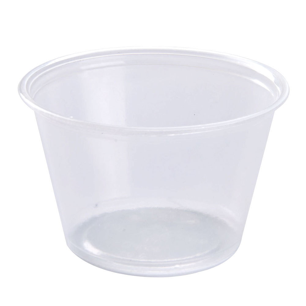 Fabri-Kal Polystyrene Souffle Cup Translucent 4 oz. | 2500/Case