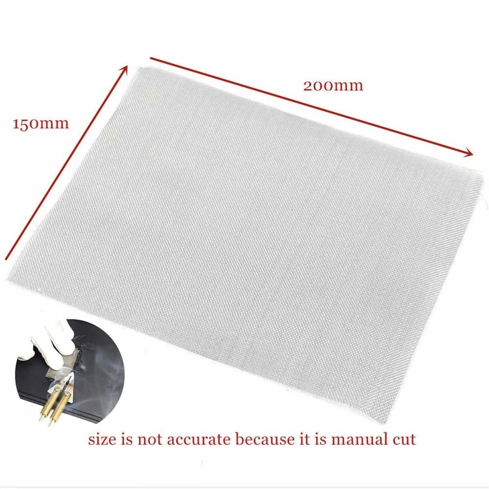 Druable Mesh Net Bumper Easy To Install Crack Plastic Repairing Silver