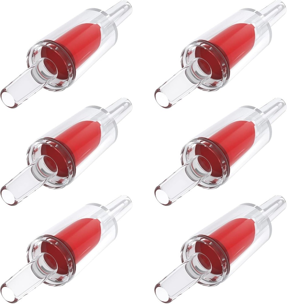 Lightweight 6-Pack One-Way Check Valves for Fish Tanks - Backflow Prevention