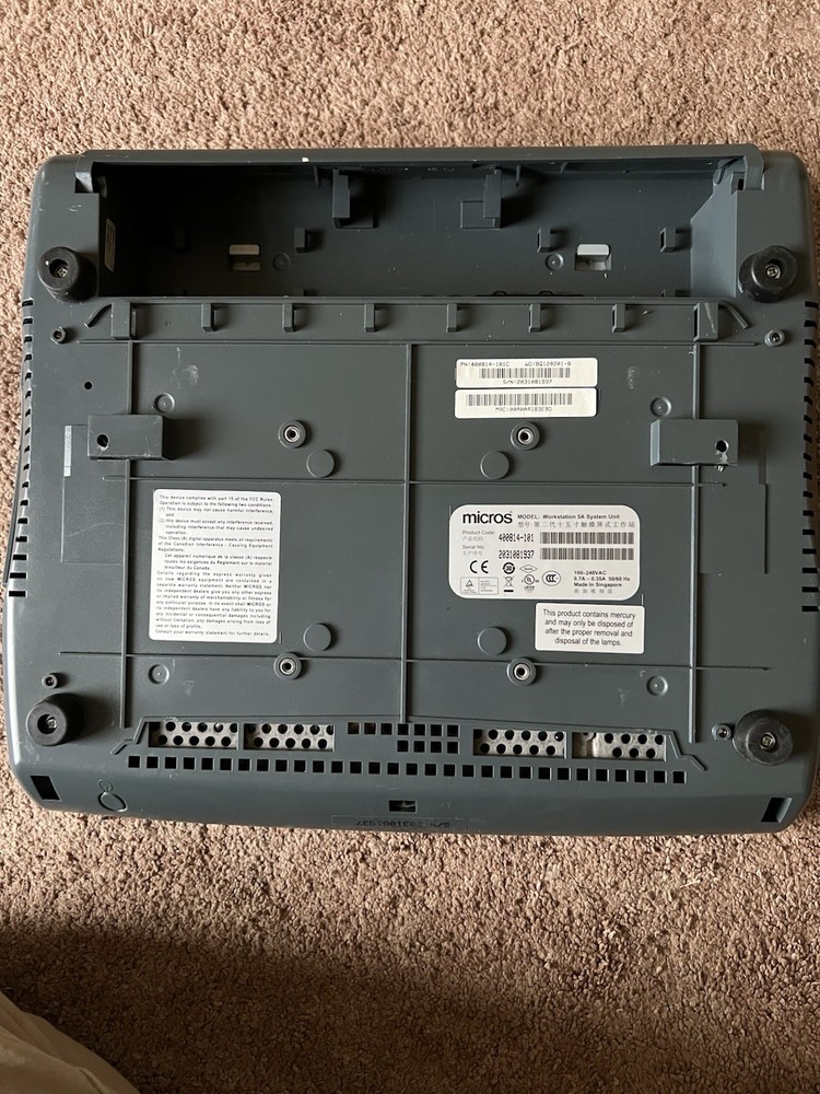 Micros Workstation 5 System Unit Touch Screen POS Terminal 400814-001