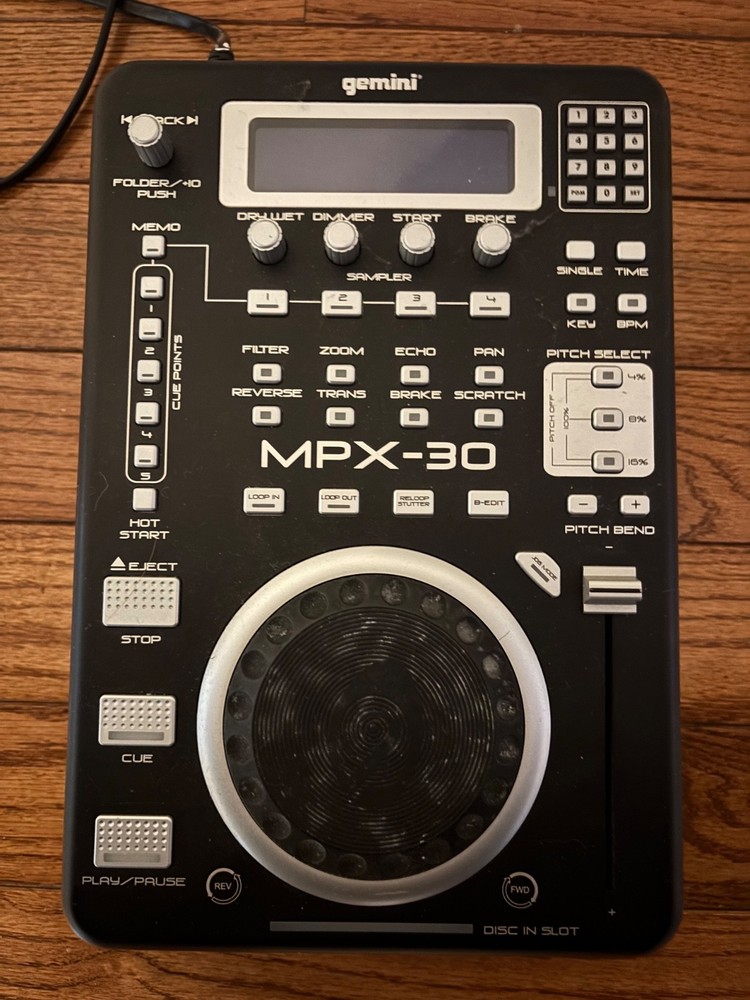 RARE Gemini MPX-30 CD/MP3 Sampler Effects Machine TESTED