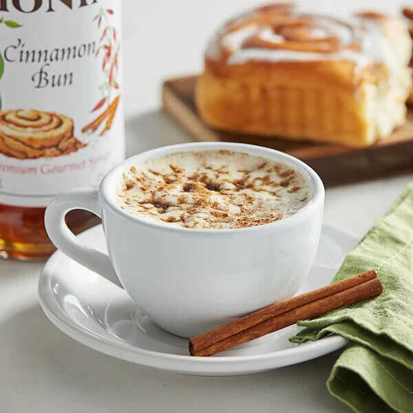 Monin Premium Cinnamon Bun Flavoring Syrup