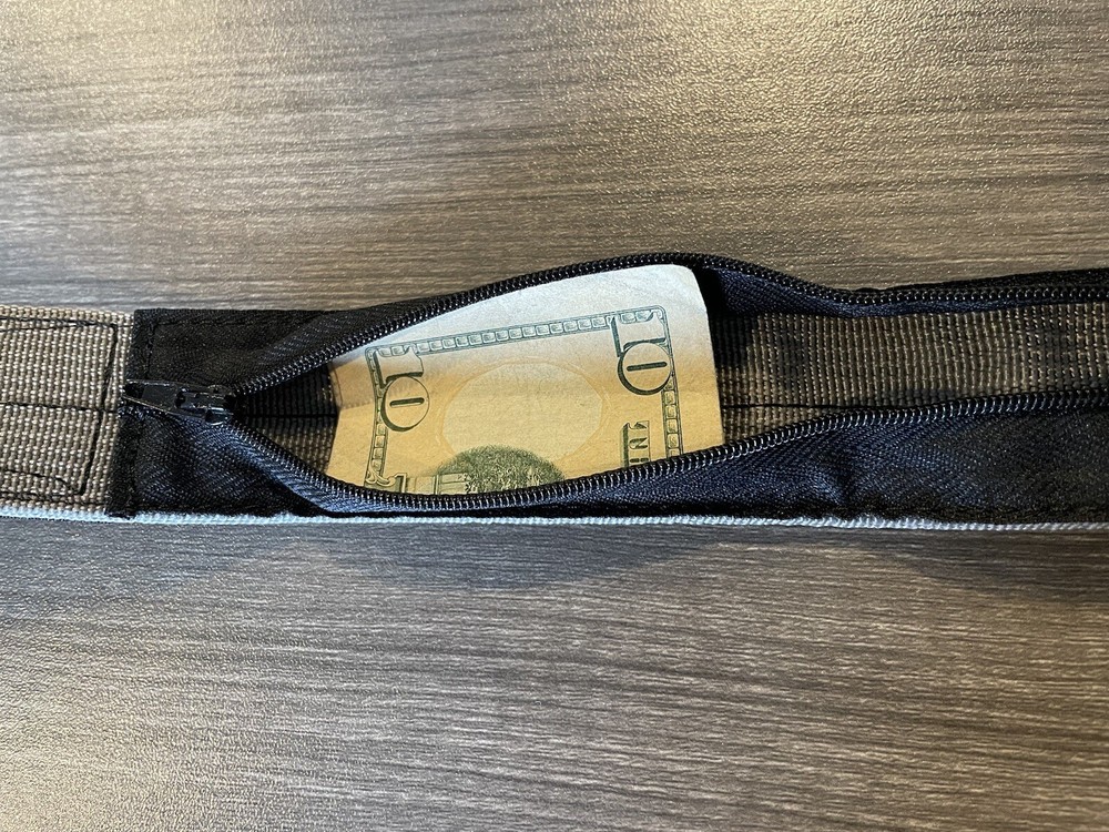 FORGE FORWARD, MULE, Money Belt. Size Small. 29-34”. Grey