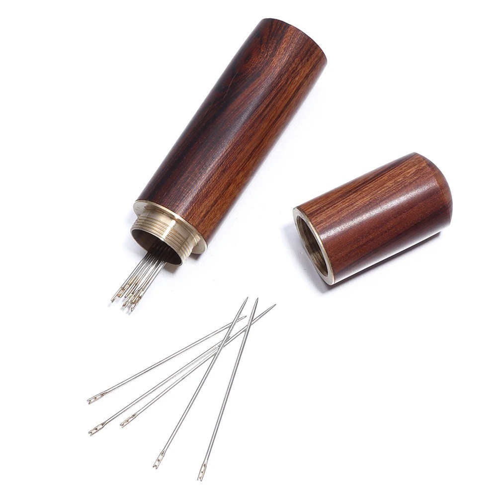 12pcs Hand Sewing Needles Set w/ Threader & Storage Box - NEW