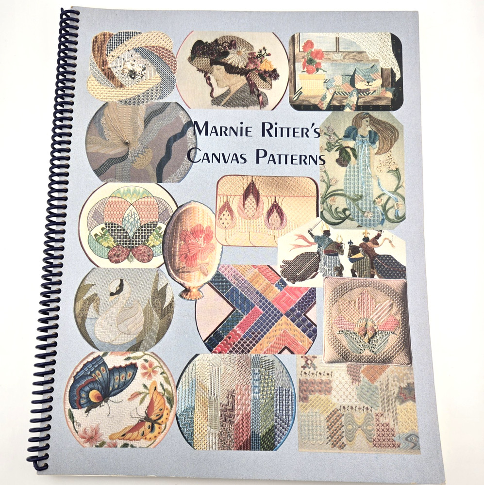 Marnie Ritter's Canvas Patterns 2004 Spiral-bound Autographed Needlework Stitch