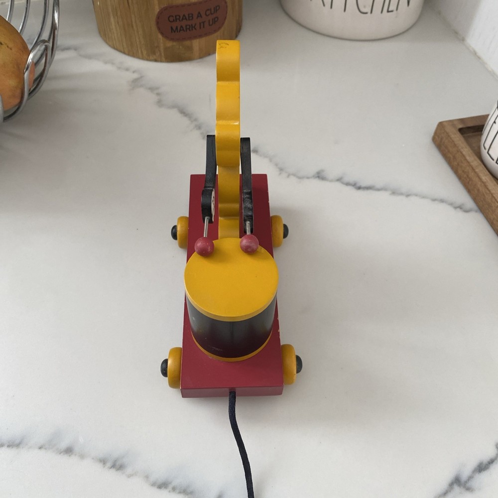 Vintage Wooden Mickey Pull Toy