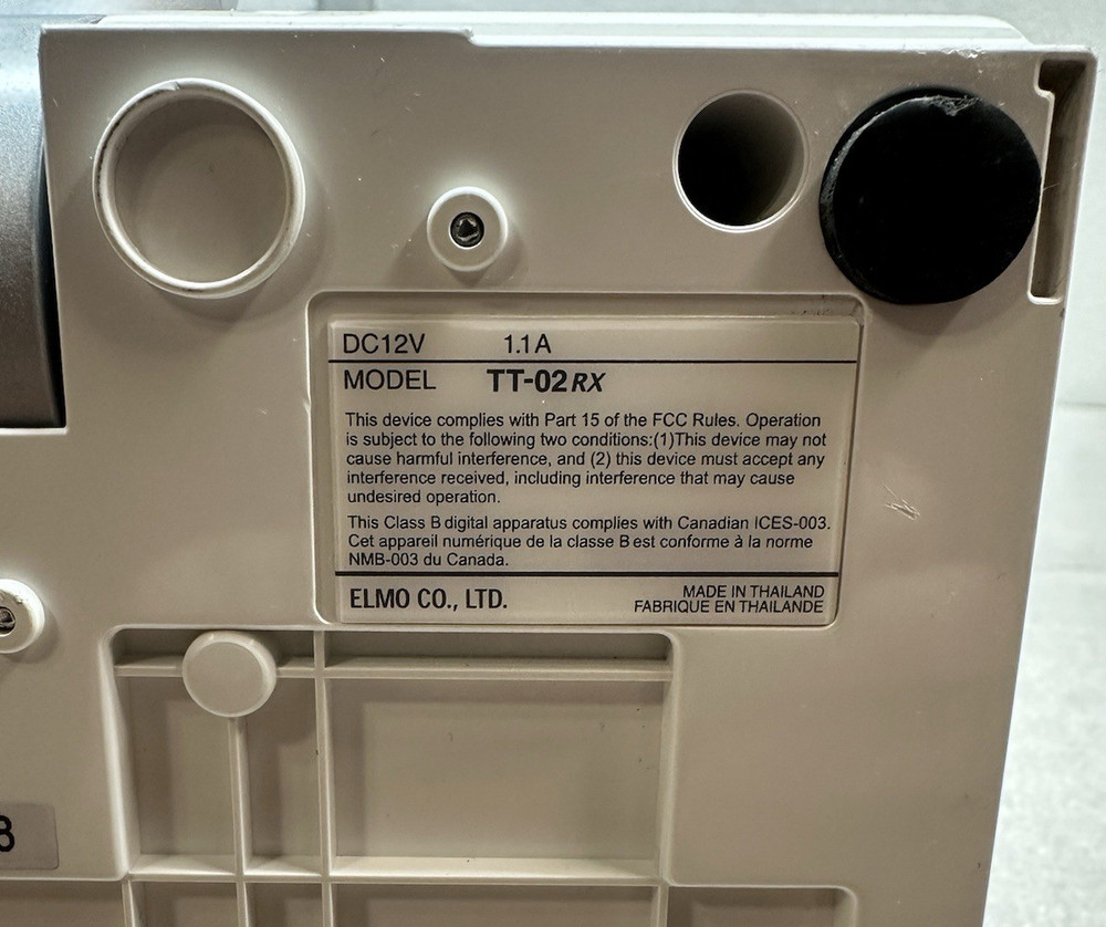 Elmo TT-02RX OverHead Digital Projector Document Camera Tested