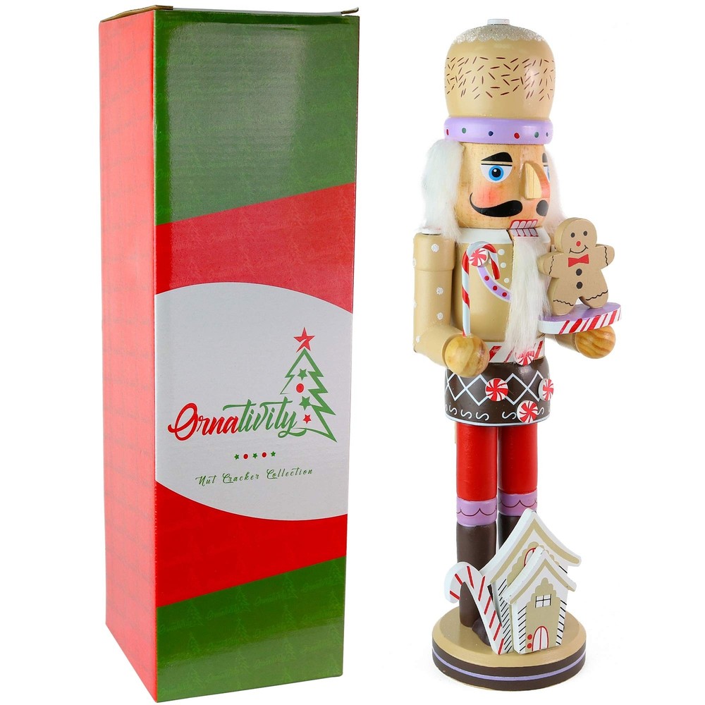 Ornativity Gingerbread Chef Nutcracker - Wooden Ginger Bread Theme Christmas ...