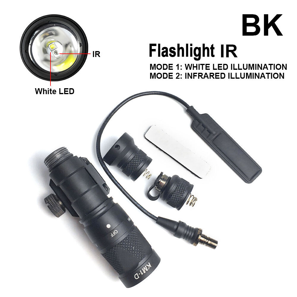 M300V IR Mini Weapon Flashlight White LED & IR Infrared Output Pressure Switch
