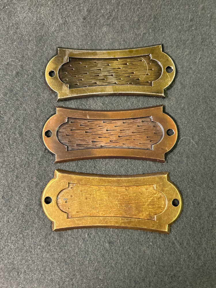 (20-Pack) 3" Pull Backplate Antique Brass