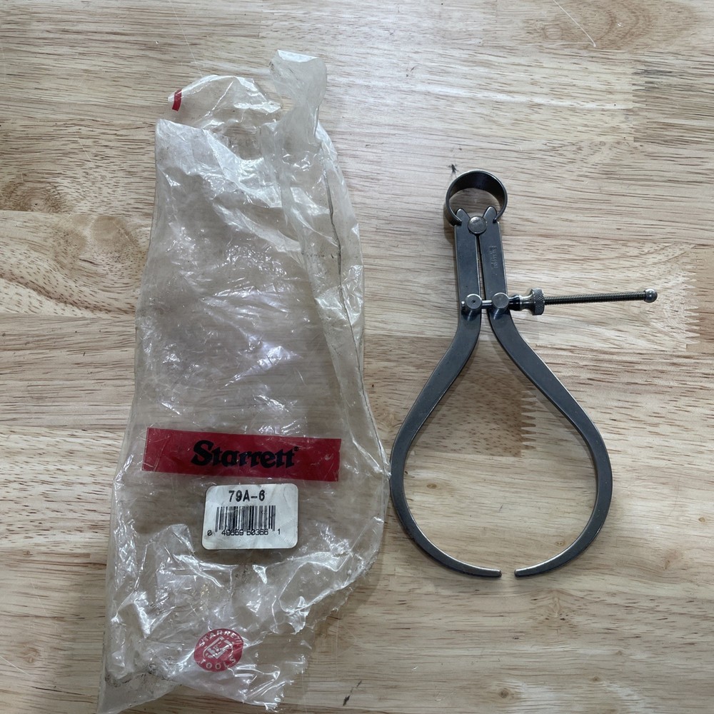 Starrett 79A-6 Yankee Spring-Type Outside Caliper with Spring Nut 6"