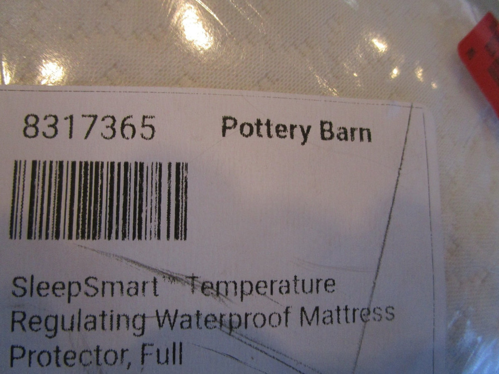 Pottery Barn Sleepsmart Temperature Regulate Waterproof Mattress protector full